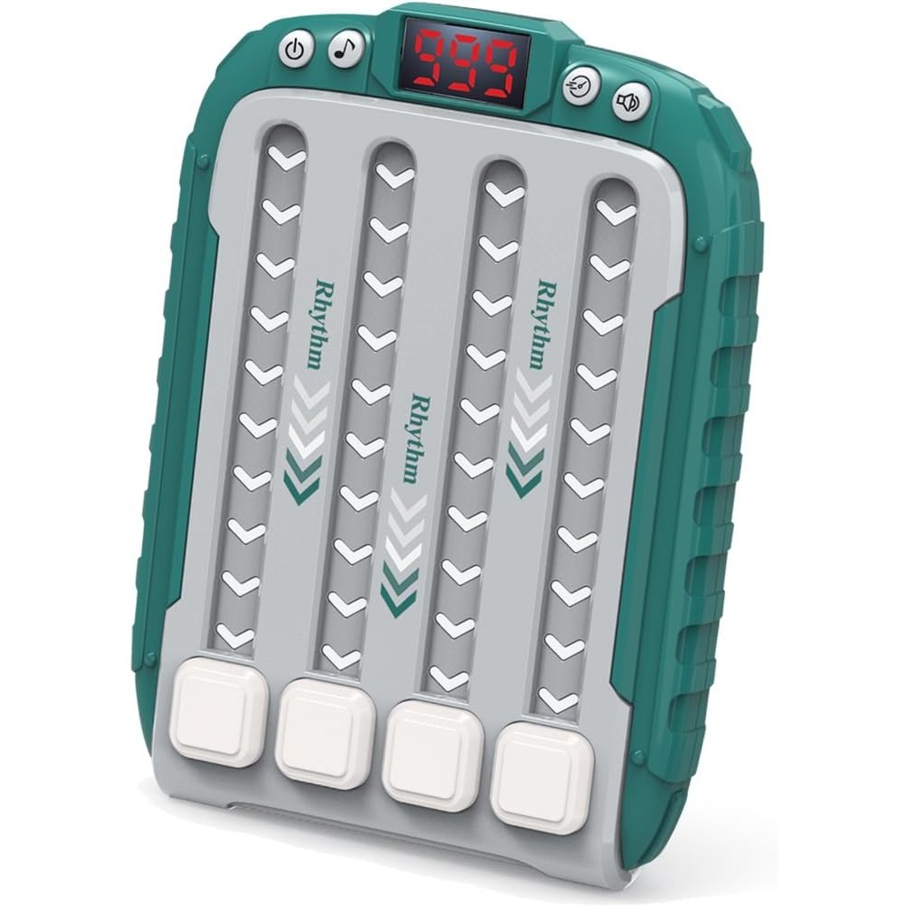 ✨TOATE PRODUSELE✨ - Jucarie Interactiva, , Joc Rhythm, +3 Ani, din ABS, 6 Niveluri, 15 x 3 x 11 cm, Functie Muzicala, Verde