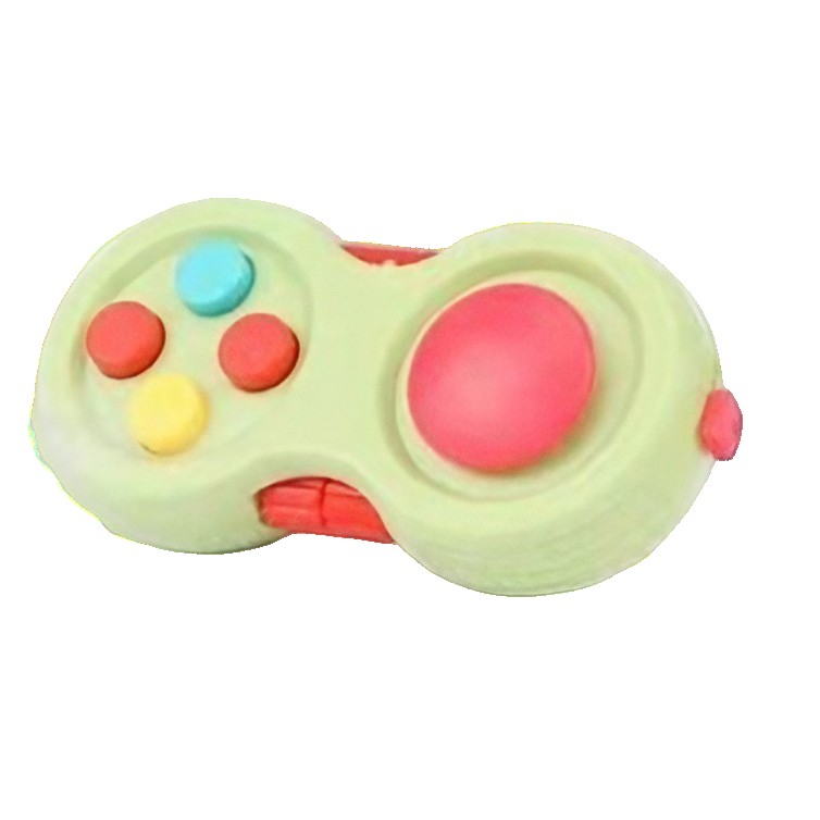 Jucarie Interactiva, , Model Fidget Pad, Antistres, +3 Ani, Functii Multiple, 5.5 x 3.5 x 11 cm, Verde [1]