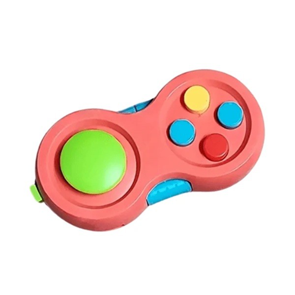 ✨TOATE PRODUSELE✨ - Jucarie Interactiva, , Model Fidget Pad, Antistres, +3 Ani, Functii Multiple, 5.5 x 3.5 x 11 cm, Roz