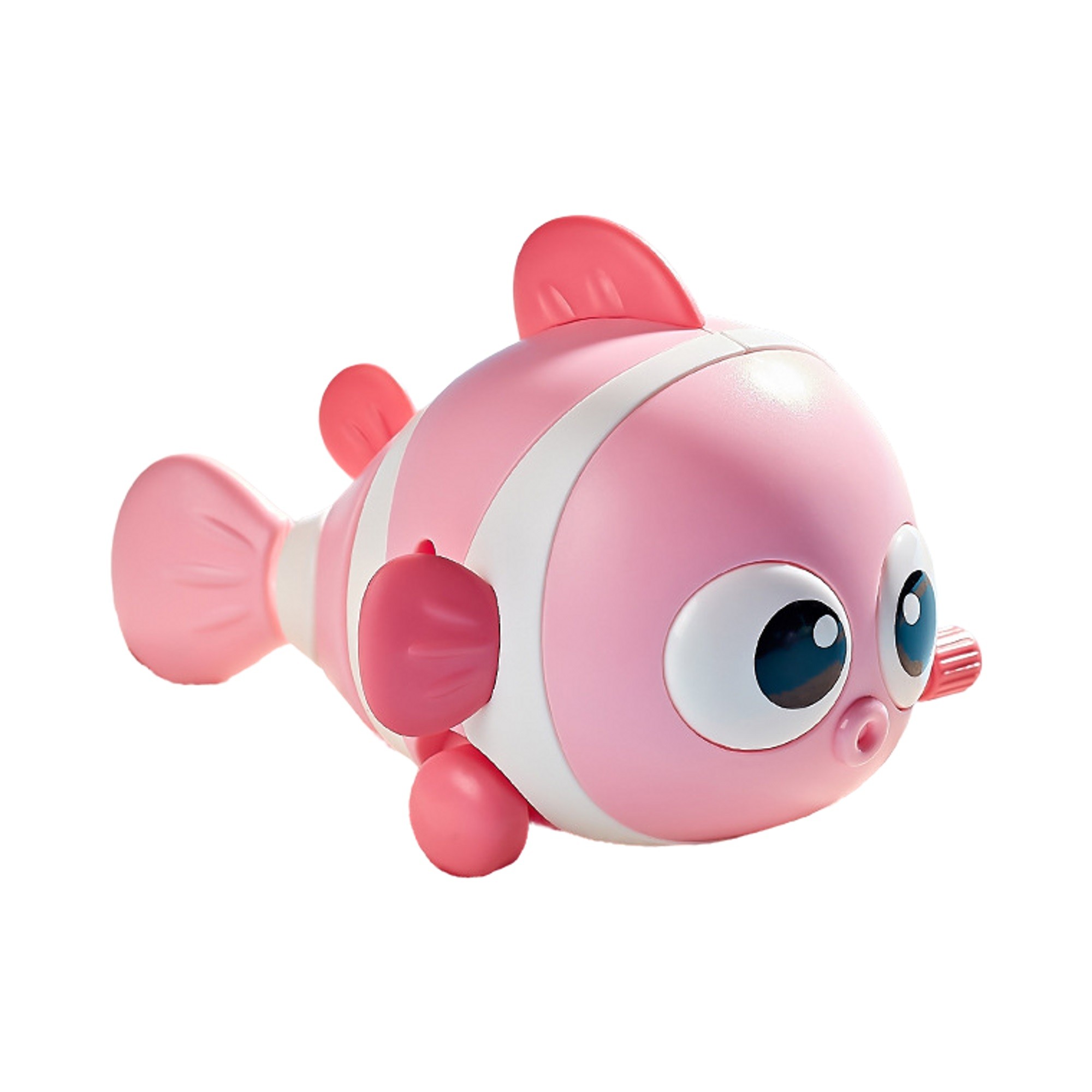 Jucarii Senzoriale, Fidget Toys - Jucarie mecanica pentru copii , pestisor haios, cu cheita, distractiv, se taraste, se misca, 11 x 9 x 7.5 cm cm, roz