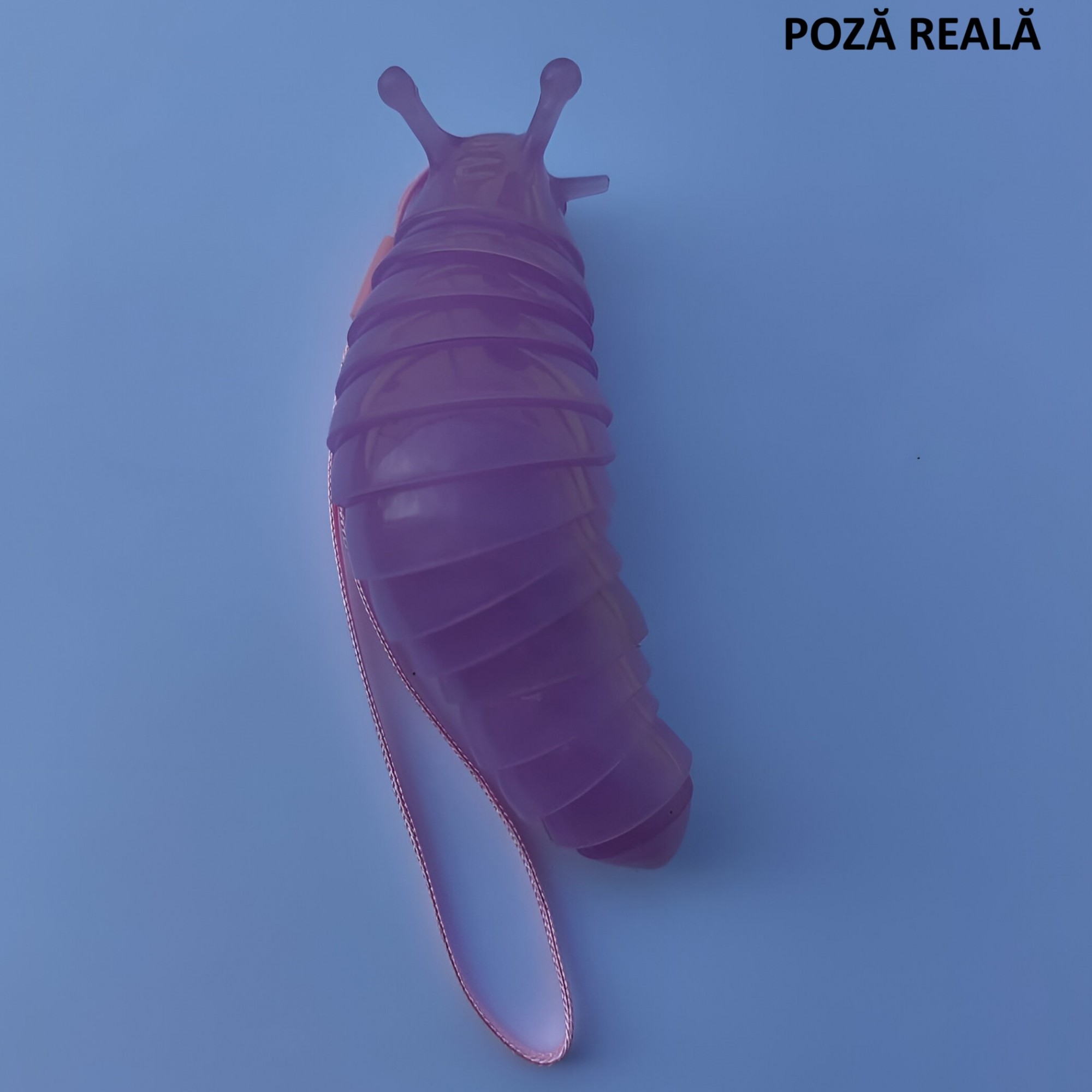 Jucarie Senzoriala Antistres, , Fidget Toys, Omida Curcubeu, 11 cm, +3 Ani, Mov [3]