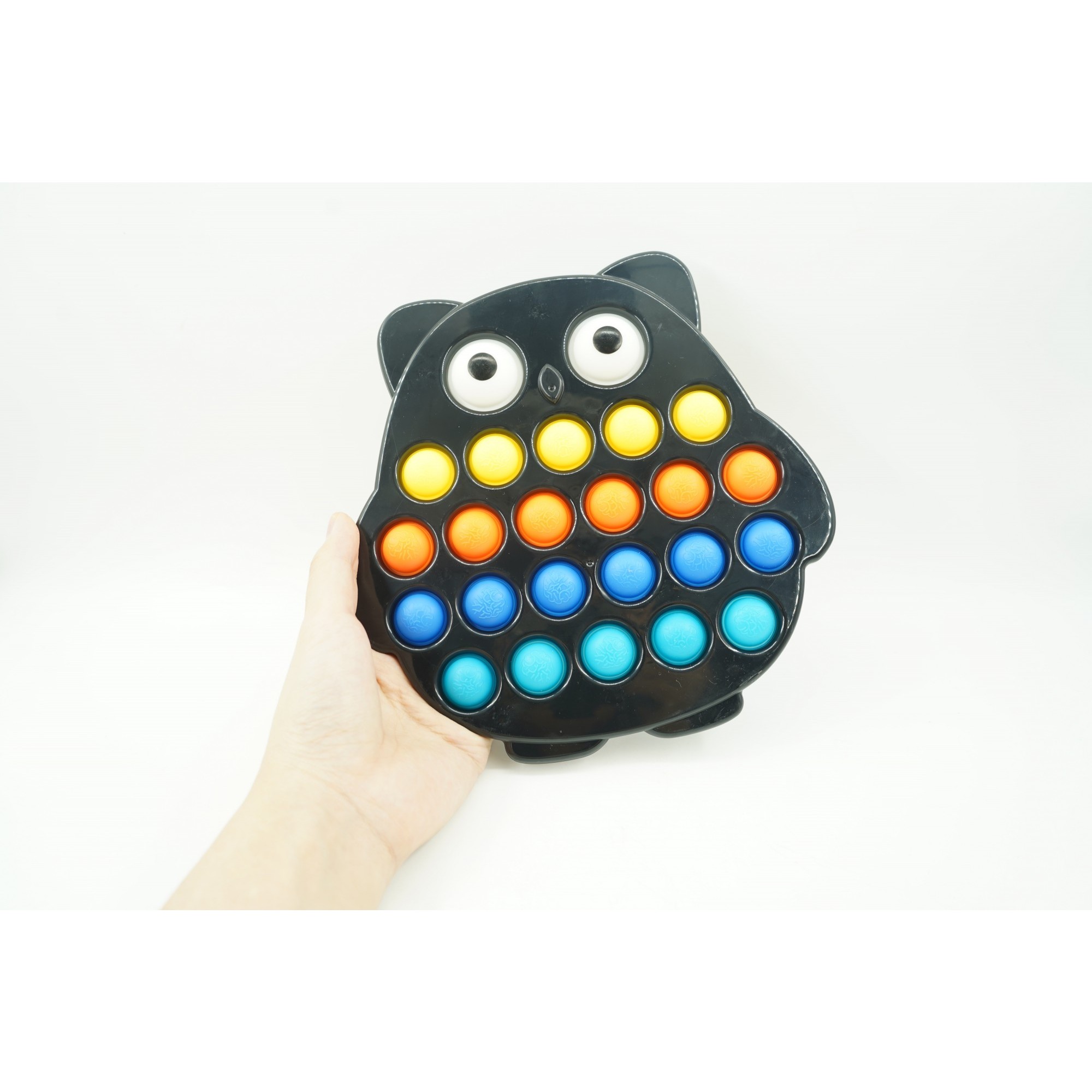 Jucarie senzoriala antistres, Simple Dimple, Bufnita, Multicolor, V2 [7]