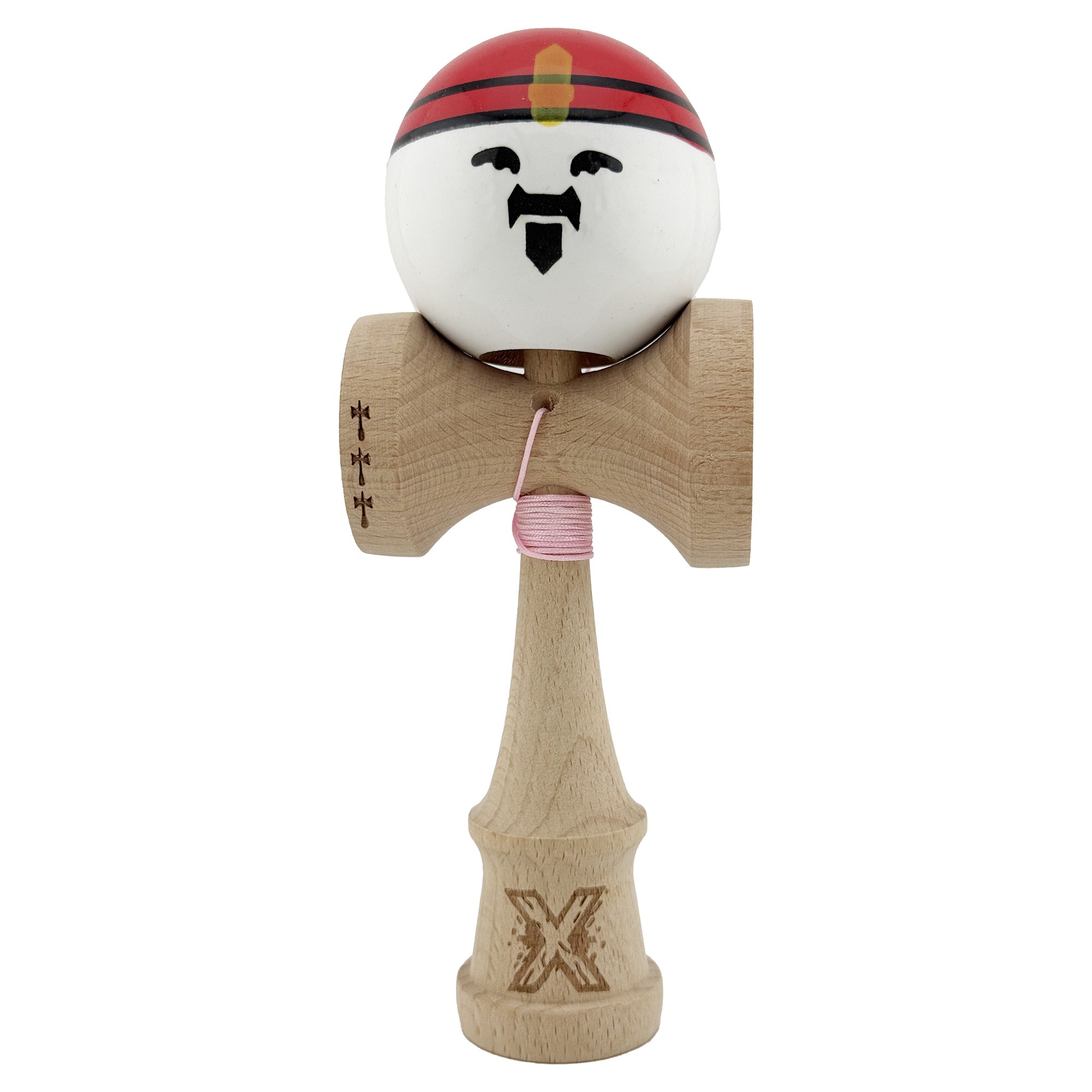 ✨TOATE PRODUSELE✨ - Kendama X Originala, Profesionala, , Big Cups V2, Model Rege Super Sticky Legendary Cupe Mari, Rulment Metalic cu Ata 55 cm, Maner Maro
