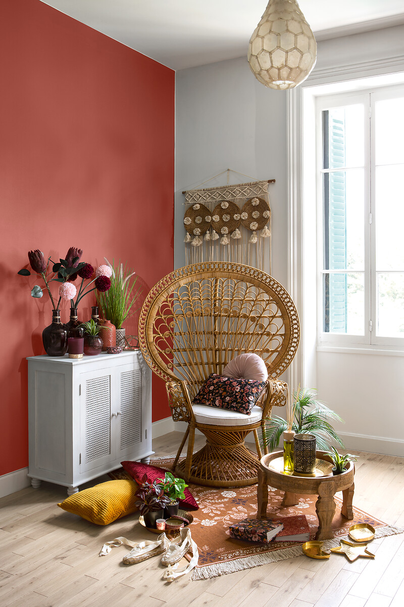 Masuta cafea rotunda Atmosphera Gypsy din lemn masiv de manguier, 51x34 cm, maro [7]