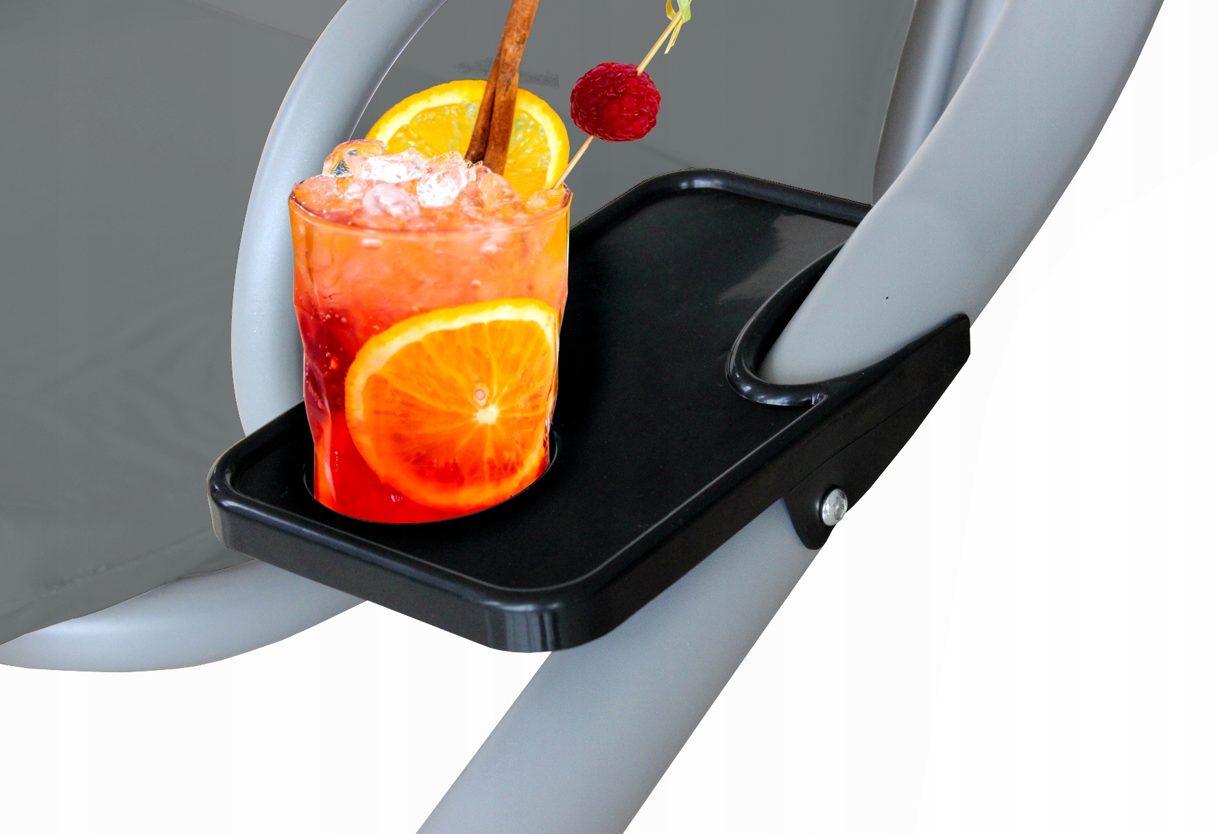 Leagan gradina 3 locuri cu baldachin reglabil, perne si suport pahare, 210x120x170 cm, gri inchis [4]