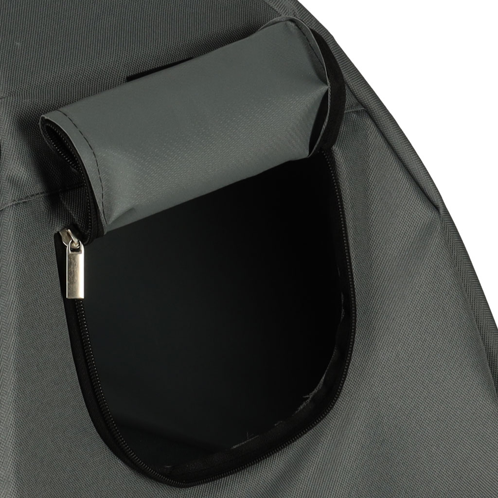 Casuta cu pat pentru caini si pisici, cu acoperis detasabil si baza ventilata, 54x44x60 cm, negru [6]