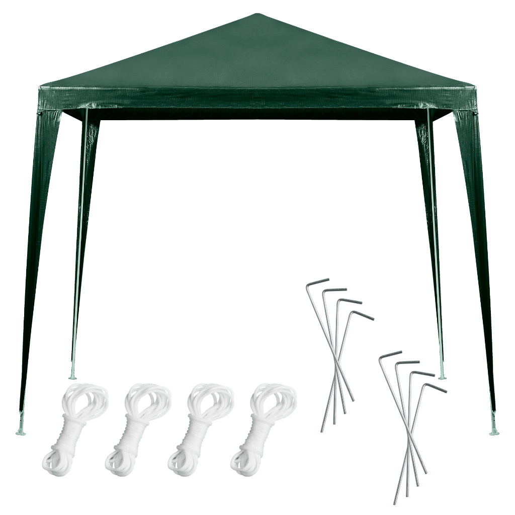 UMBRIRE - Pavilion gradina 250x250x255 cm, structura metalica cu 4 picioare, acoperis PE 90g/mp, verde