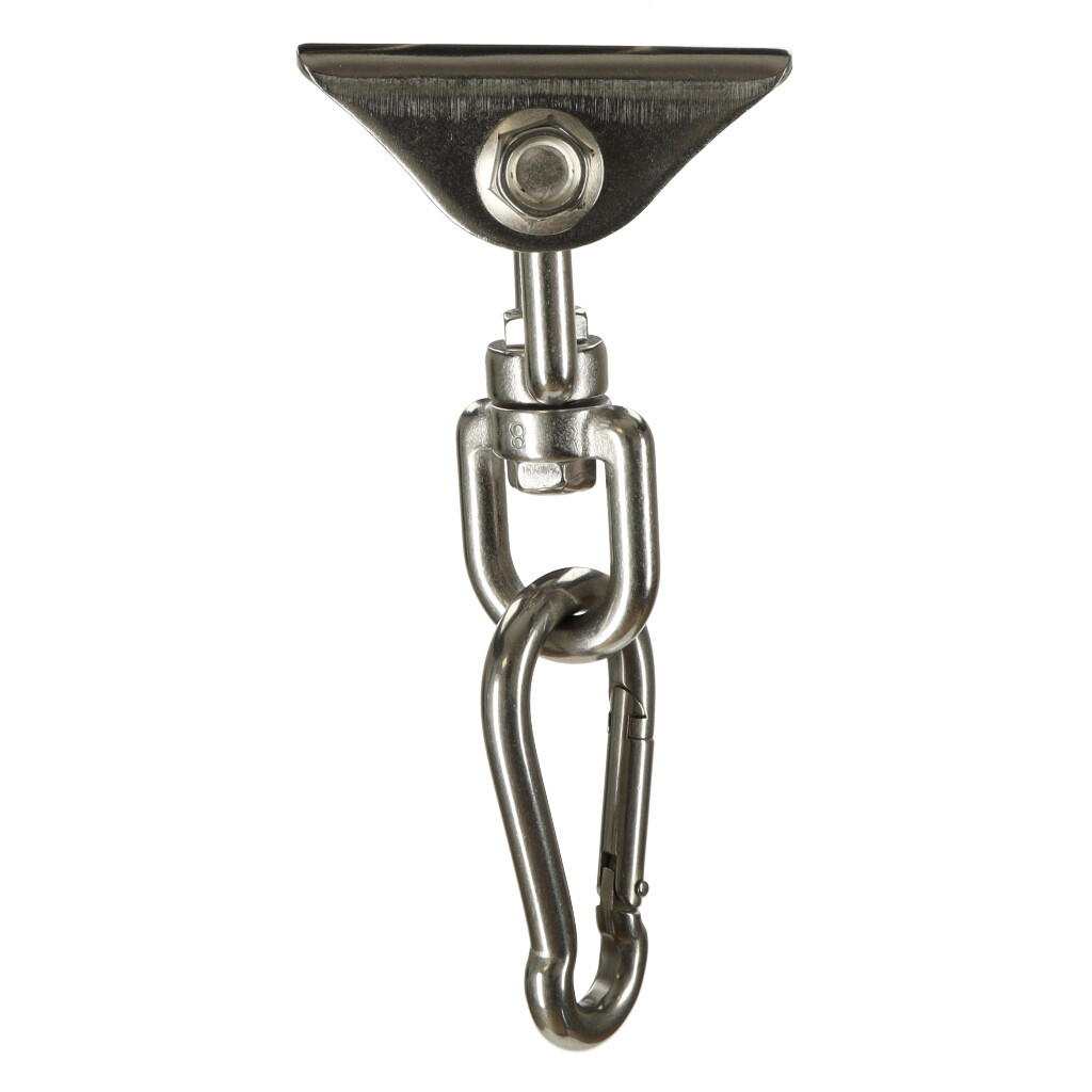 Set de montaj pentru hamac sau leagan – suport tavan, sfoara 196 cm, rotire 360°, 300 kg [3]