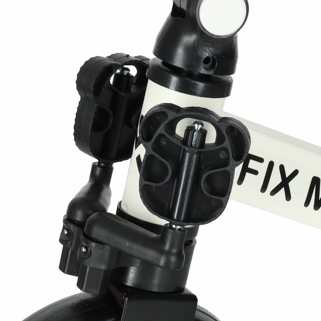 Tricicleta 3in1 Mini 67x47x51 cm, transformabila in bicicleta fara pedale, reglabila, roti din spuma, alb-negru [6]