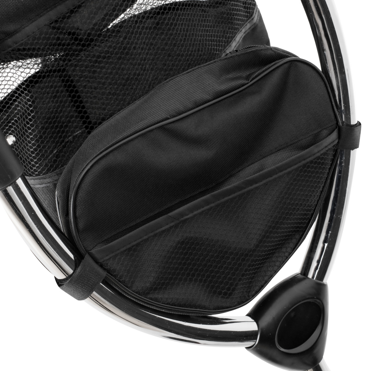 Tricicleta 3in1 105x52x94 cm, sezut rotativ 360°, roti fara aer, copertina reglabila, negru [21]