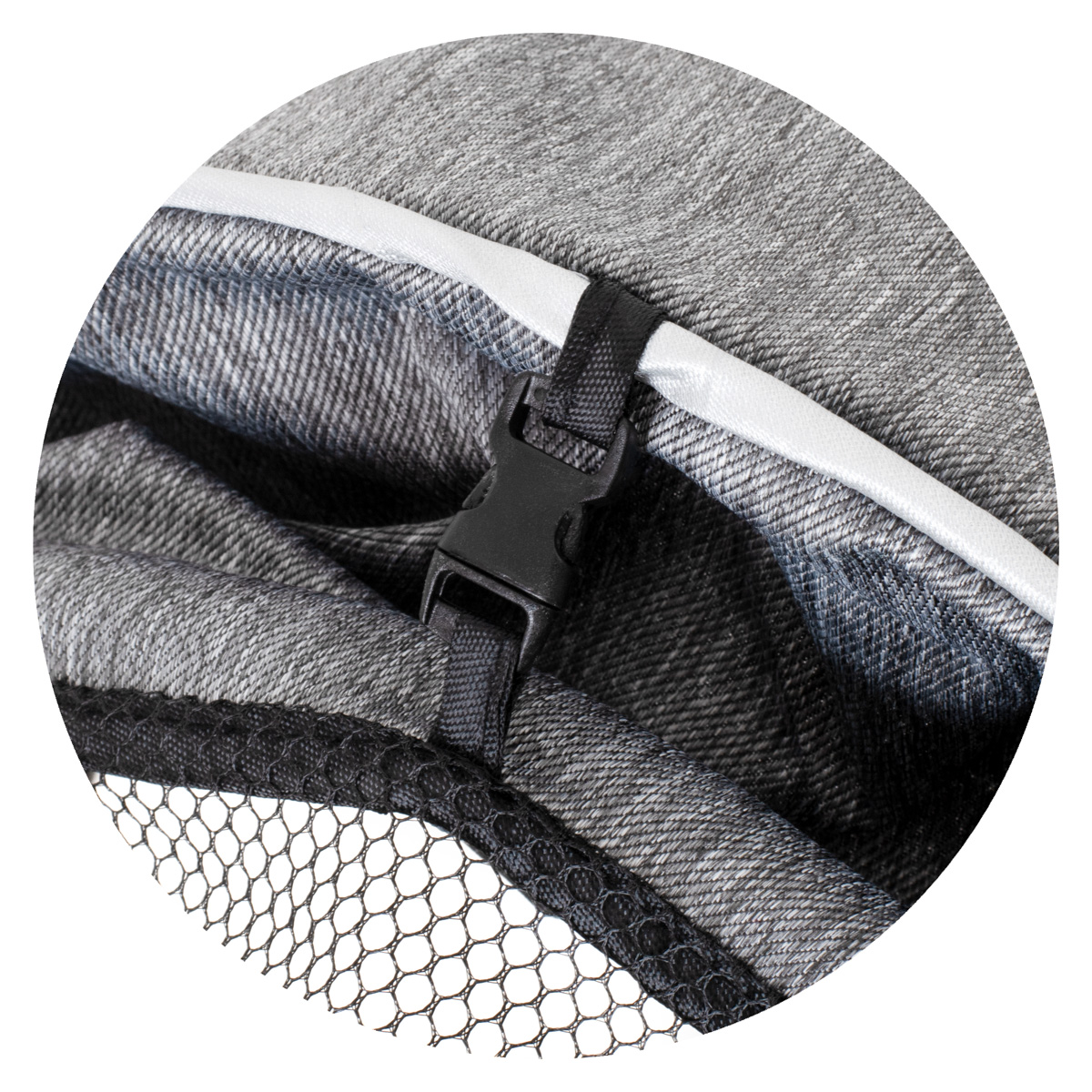 Tricicleta 3in1 105x52x94 cm, sezut rotativ 360°, roti fara aer, copertina reglabila, gri [13]