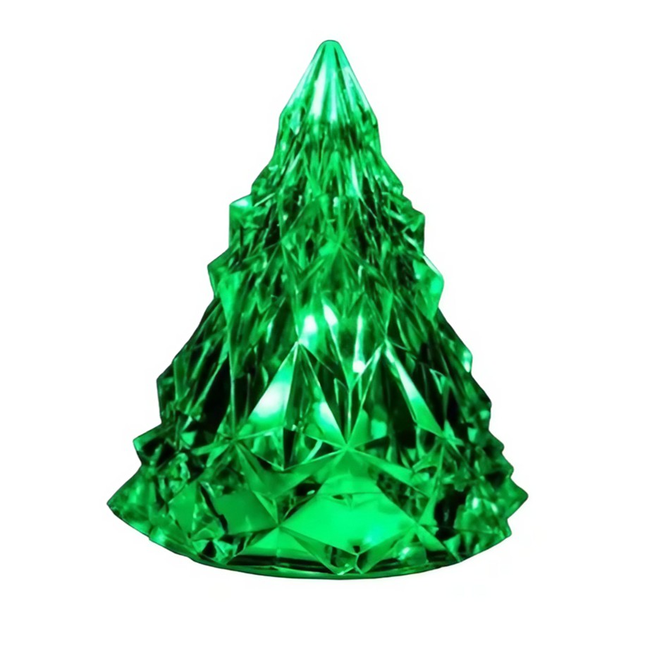 ✨TOATE PRODUSELE✨ - Lampa de Veghe, , Model IceBerg, Lumina Rece, cu Baterii, Verde, 6.5x8 cm