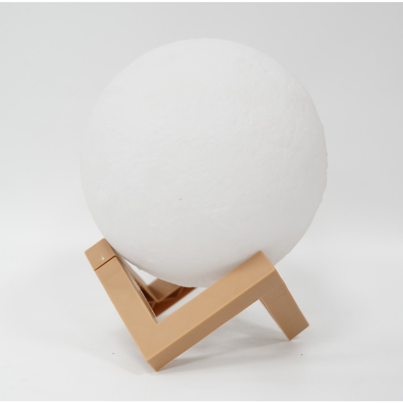 Lampa de veghe luna, culori, lumina LED alb cald, alimentare baterii, stand din plastic, 15 cm,  [8]