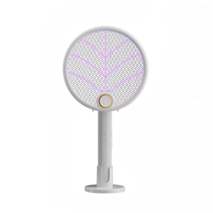 ✨TOATE PRODUSELE✨ - Lampa Electrica Impotriva Tantarilor, , 42.5 x 22 x 10.5 cm, Reincarcabila cu Cablu USB Inclus, Plasa din Aluminum Alb