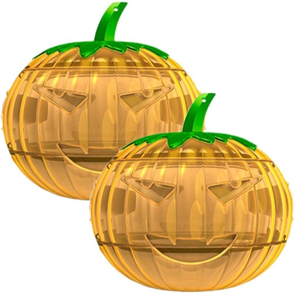 ✨TOATE PRODUSELE✨ - Set 2 Capcane pentru Insecte, , Forma de Dovleac, 12x9.2x12.2 cm, din ABS, Portocaliu