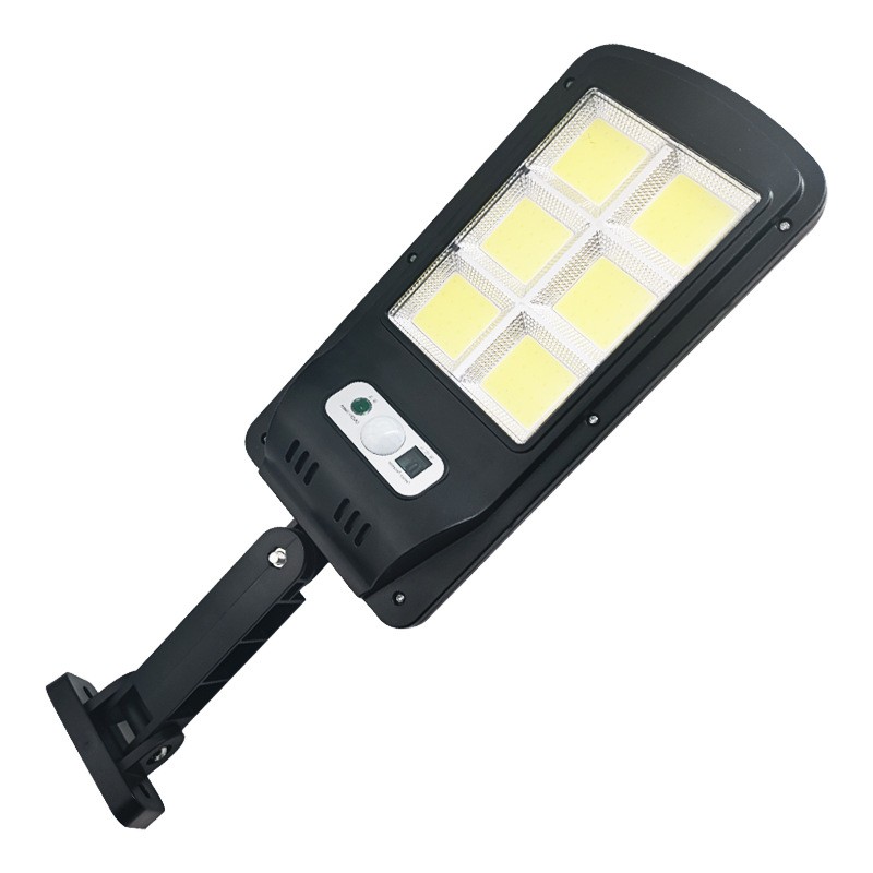 Lampa Solara De Exterior LED , 36 cm x 11.5 cm, 2880 Lumeni 120 COB LED 24 W - echivalent 192 W bec incadescent, IP65, Senzor de Miscare, Senzor de Lumina, 6 Grile, Alb Rece [6]