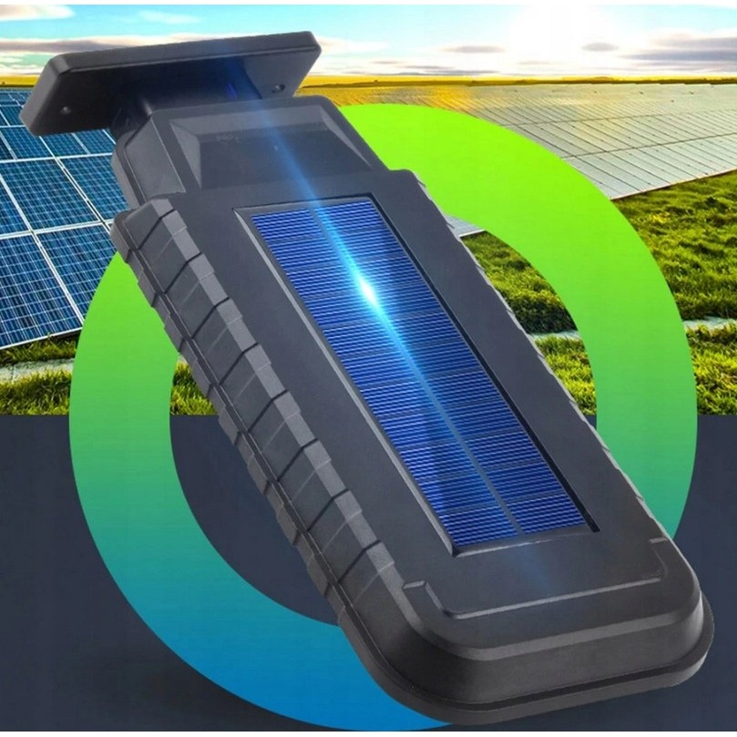 Lampa Solara De Exterior LED , 36 cm x 11.5 cm, kit montare inclus, 2880 Lumeni 120 COB LED 24 W - echivalent 192 W bec incadescent, IP65, Senzor de Miscare, 3 moduri de iluminare, Senzor de Lumina, 10 Grile, Alb Rece [7]