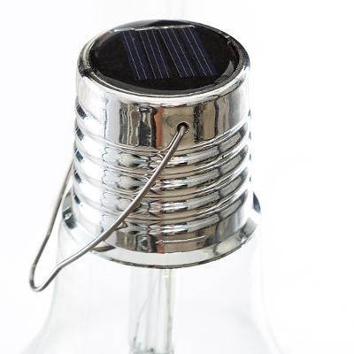 Lampa Solara LED Decorativa sub forma de Bulb, pentru exterior, suspendata, IP65, Ultron Transparent, lumina rece,  [5]