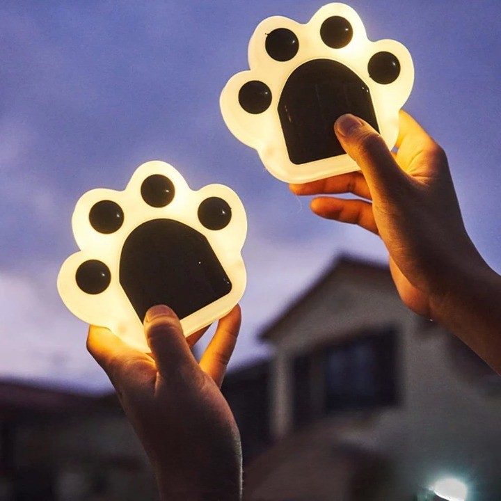 Lampa solara LED, Tip laba de urs, pentru gazon sau gradina, Rezistenta la apa, , Alb cald [2]