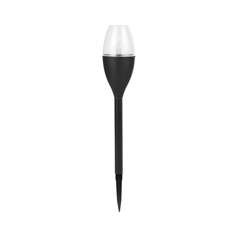 Lampi solare - Lampa solara LED tip pahar de vin pentru gradina , inaltime 37.5 cm, efect de flacara, material PVC si ABS, 2V, 200mAh, multicolor