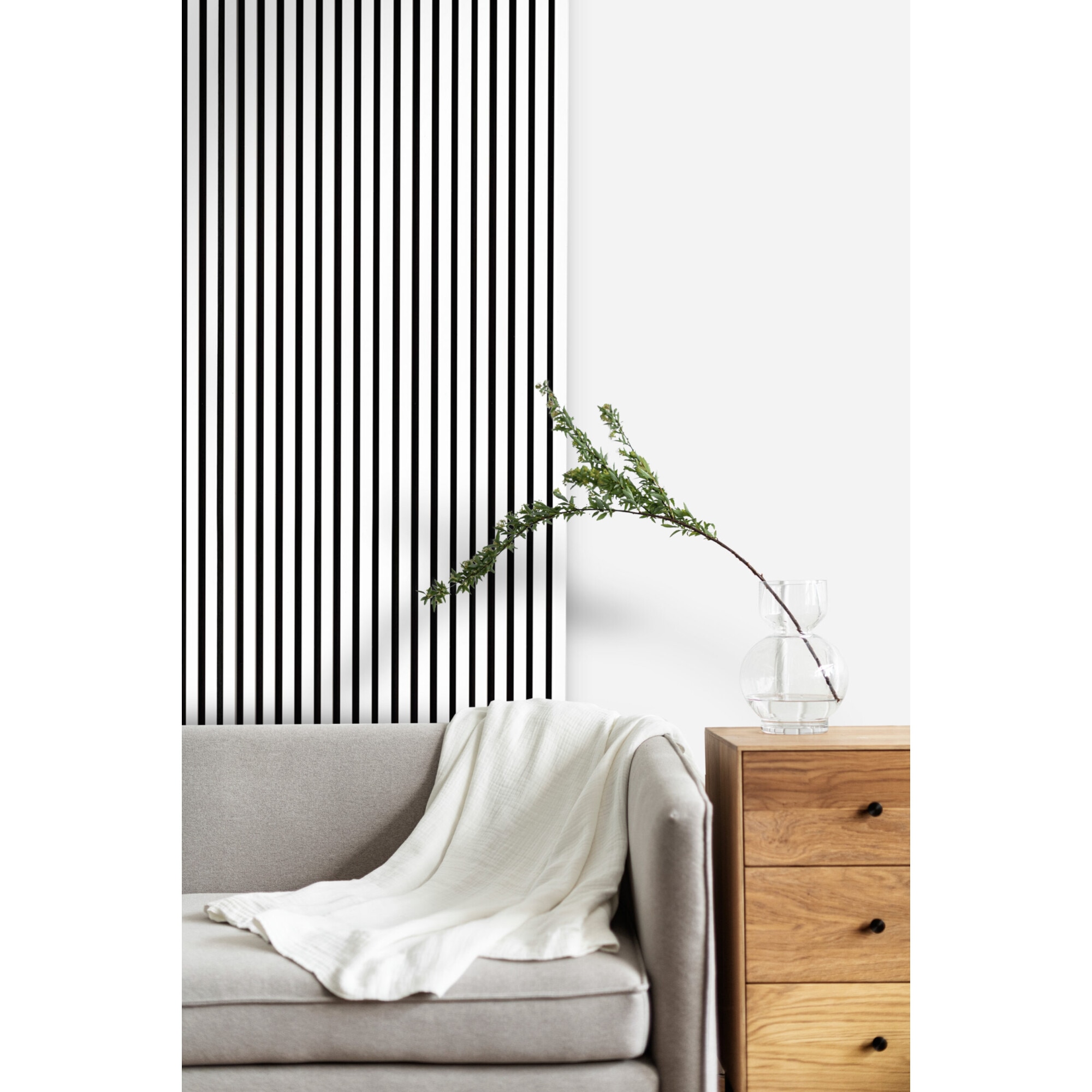 Riflaj MDF decorativ LDA PREMIUM de tip Panou Acoustic, ALB MAT, 260x40 cm [6]