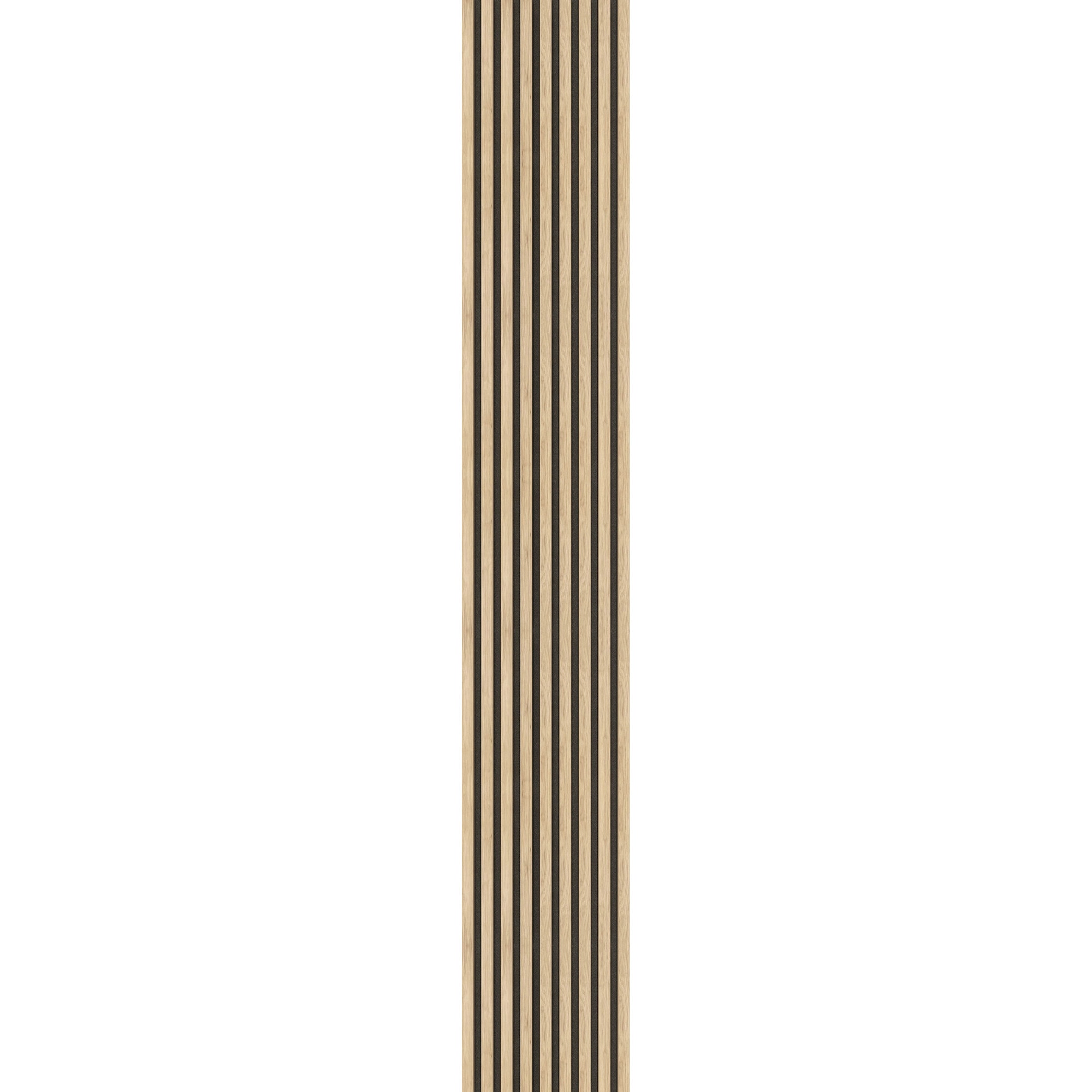 Riflaj MDF decorativ LDA PREMIUM de tip Panou Acustic, Stejar SONOMA, 260x40 cm [4]