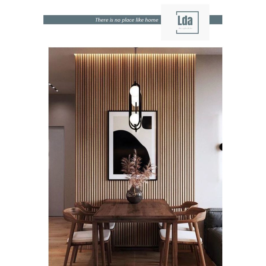 Riflaj MDF decorativ LDA PREMIUM de tip Panou Acoustic, Stejar Natur Saragossa, 260x40 cm [11]