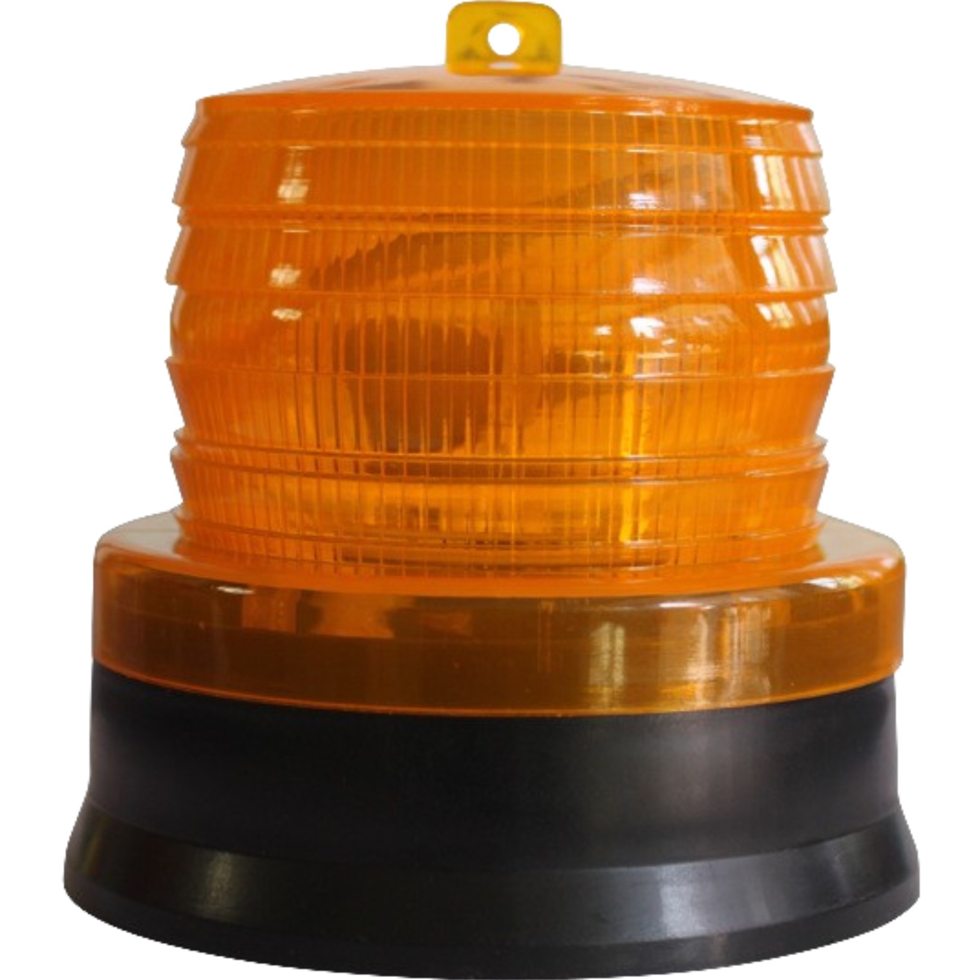 Lampi solare - LED galben intermitent de atentionare cu incarcare solara , 1.2 V, rezistent la apa IP65, panou solar incorporat, 11.5 x 11.6 cm, galben