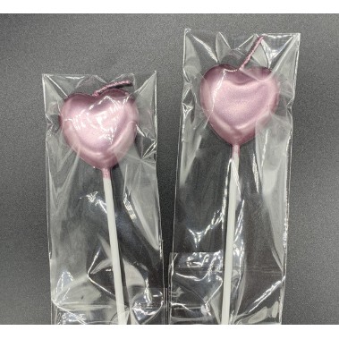 Lumanare de Tort, , Model Inima, Party, 8.5 x 3 cm, Roz Gold [7]