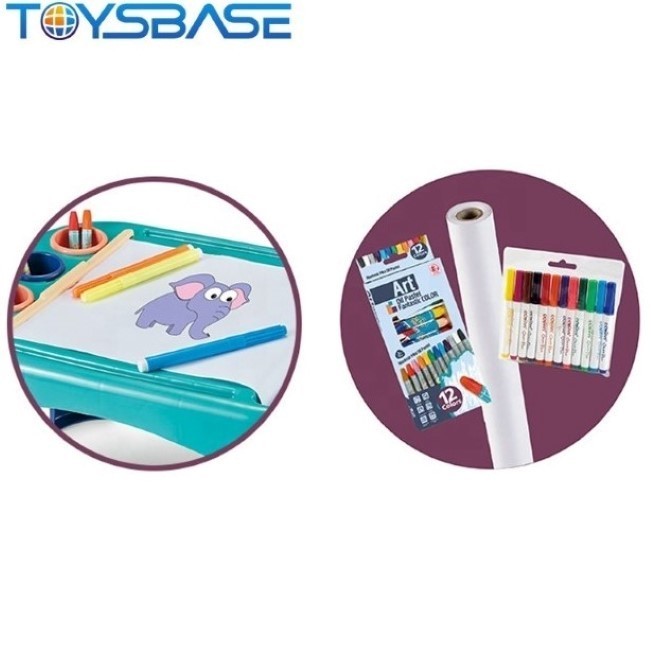 Masuta pentru copii cu foi si culori pentru desene [2]