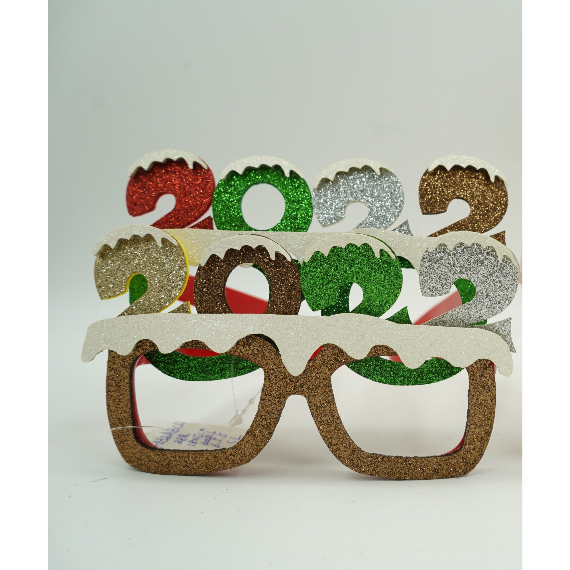 Ochelari petrecere de Revelion, 2022, Maro, din Plastic si Poliester,  [3]