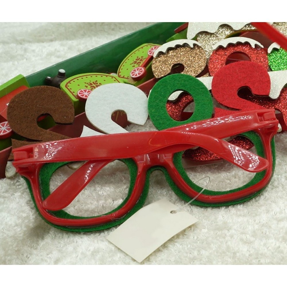 Ochelari petrecere de Revelion, 2022, Verde, din Plastic si Poliester,  [6]