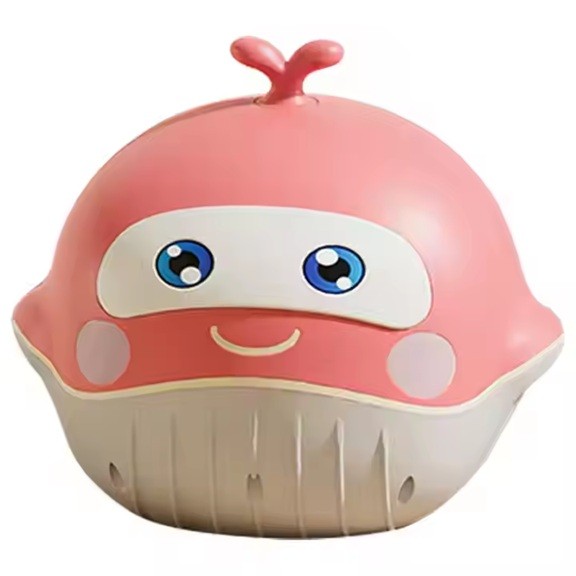 ✨TOATE PRODUSELE✨ - Olita 2in1, , Model Balena, cu Reductor WC, din Plastic, cu Muzica si Lumini, 36 x 41 x 20 cm, Roz