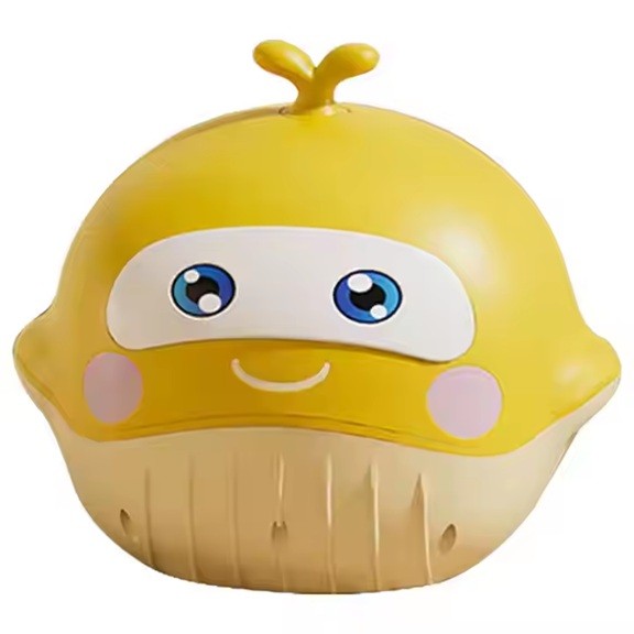 ✨TOATE PRODUSELE✨ - Olita 2in1, , Model Balena, cu Reductor WC, din Plastic, cu Muzica si Lumini, 36 x 41 x 20 cm, Galben