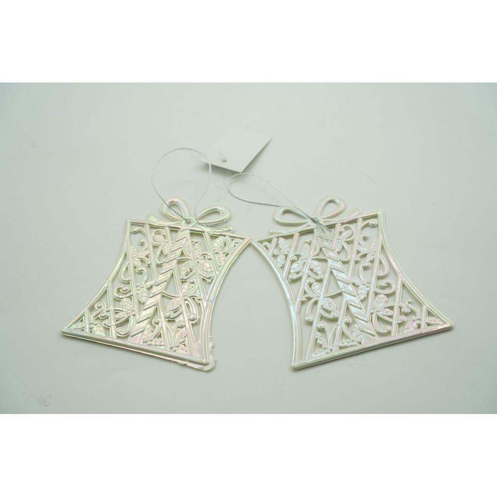 Ornament brad de Craciun, Perlat, in forma de Cadou, 9 cm x 11 cm, Plastic,  [9]