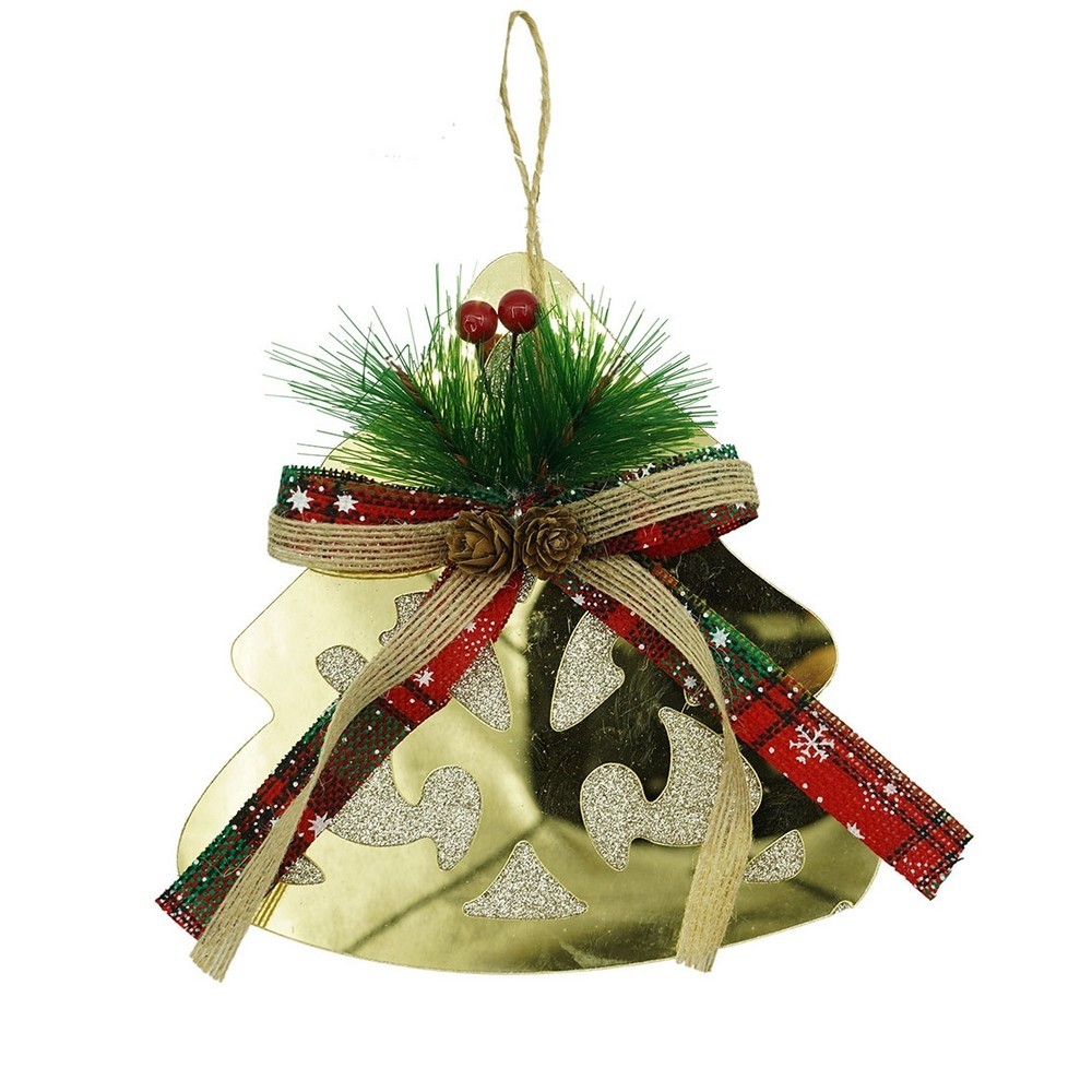 Ornamente Brad - Ornament brad, , Brad, Auriu, Lucios, 16*17CM, Acril, Interior/ Exterior