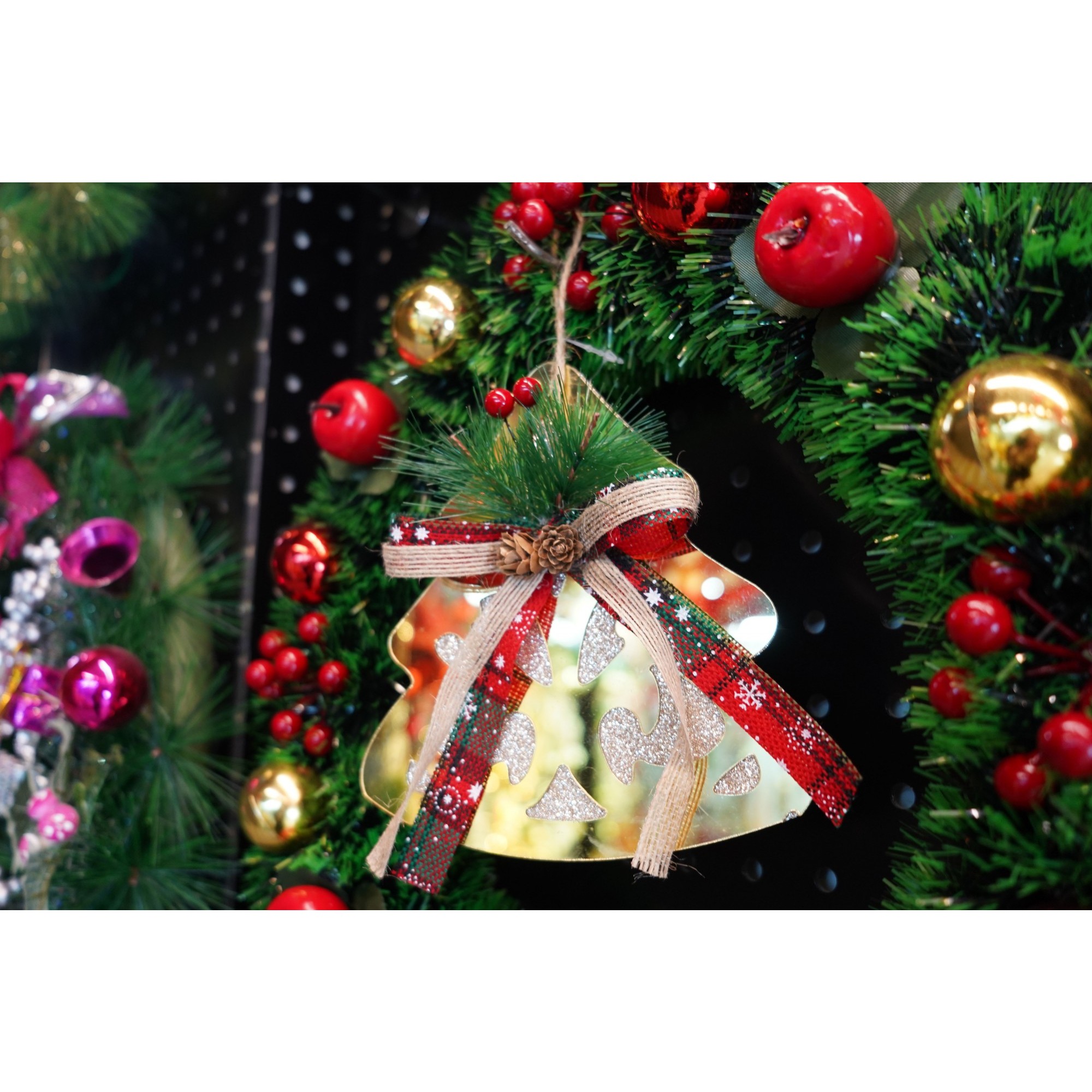 Ornament brad, , Brad, Auriu, Lucios, 16*17CM, Acril, Interior/ Exterior [3]