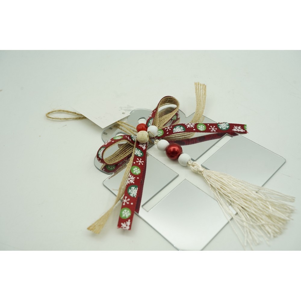 Ornament brad, , Cadou, Argintiu, Lucios, 14*26CM, Acril, Interior/ Exterior [8]