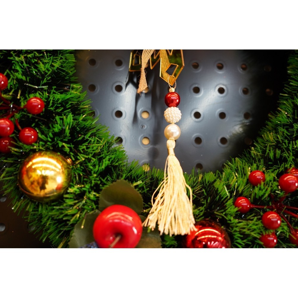 Ornament brad, , Fulg de nea, Auriu, Lucios, 16*30CM, Acril, Interior/ Exterior [9]