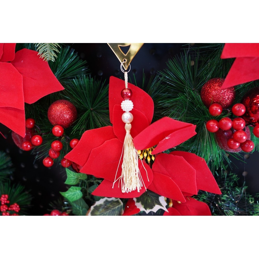 Ornament brad, , Inima, Auriu, Lucios, 15*26CM, Acril, Interior/ Exterior [9]