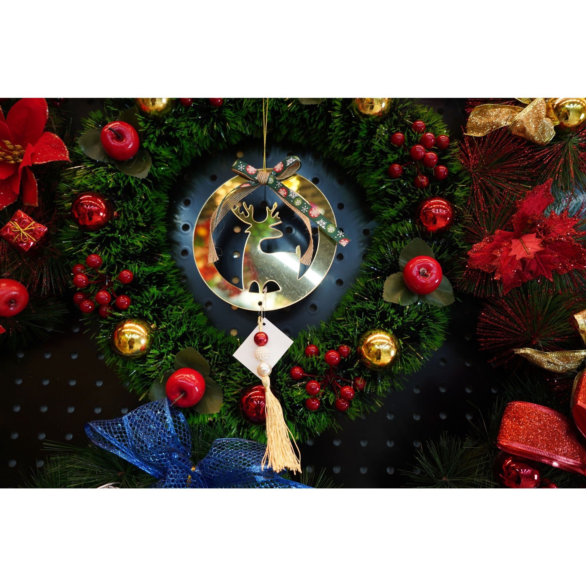 Ornament brad, , Ren, Auriu, Lucios, 15*25CM, Acril, Interior/ Exterior [2]