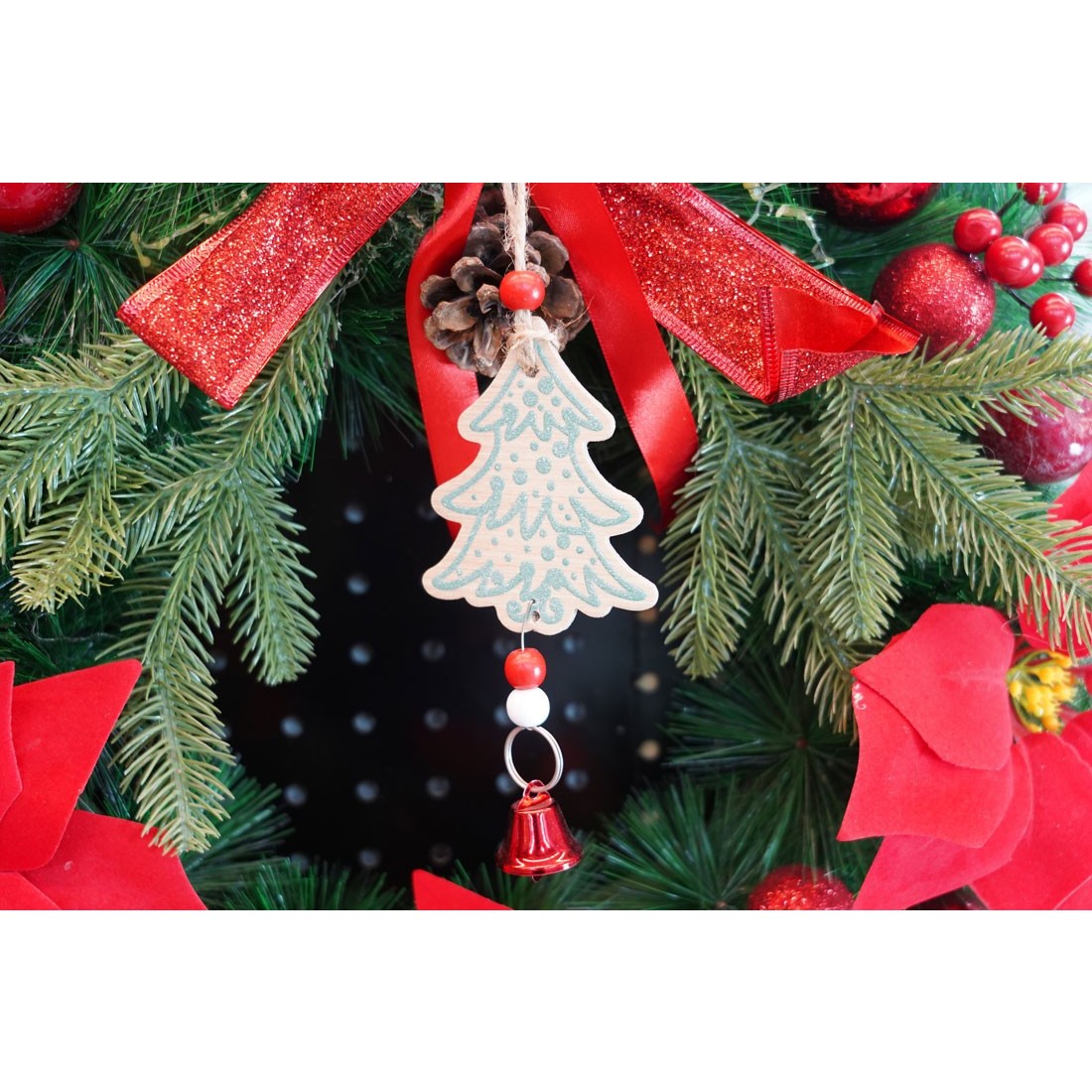 Ornament de brad bradulet, , multicolor, lemn, 17 cm [3]