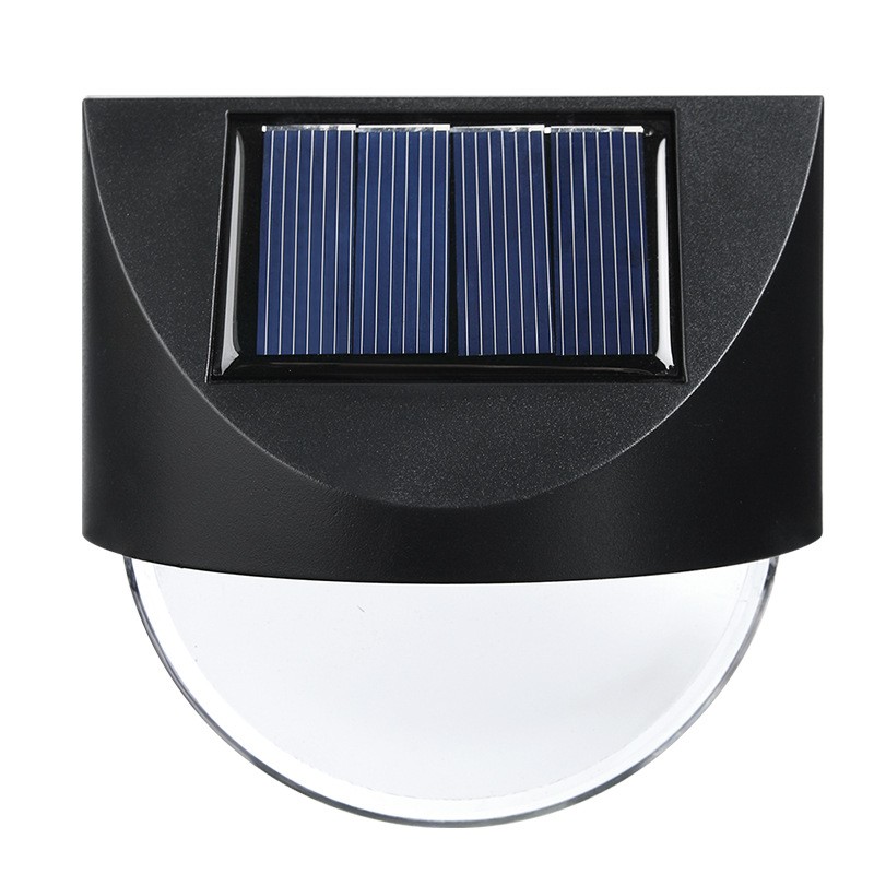 Lampi solare - Aplica solara LED , ABS/Policarbonat, rezistent la apa IP65, 1 LED, pentru gradina, casa, balcon, terasa, 1.2V, 600mah, 8.8 x 8.5 cm, alb cald