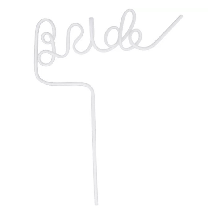 ✨TOATE PRODUSELE✨ - Pai de Plastic, , Model Bride, Tematica Nunta, Diametru 0.5 cm, Alb