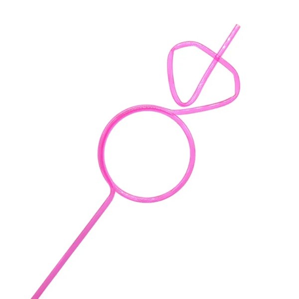 ✨TOATE PRODUSELE✨ - Pai de Plastic, , Model Inel cu Diamant, Tematica Nunta, Diametru 0.5 cm, Roz/Alb