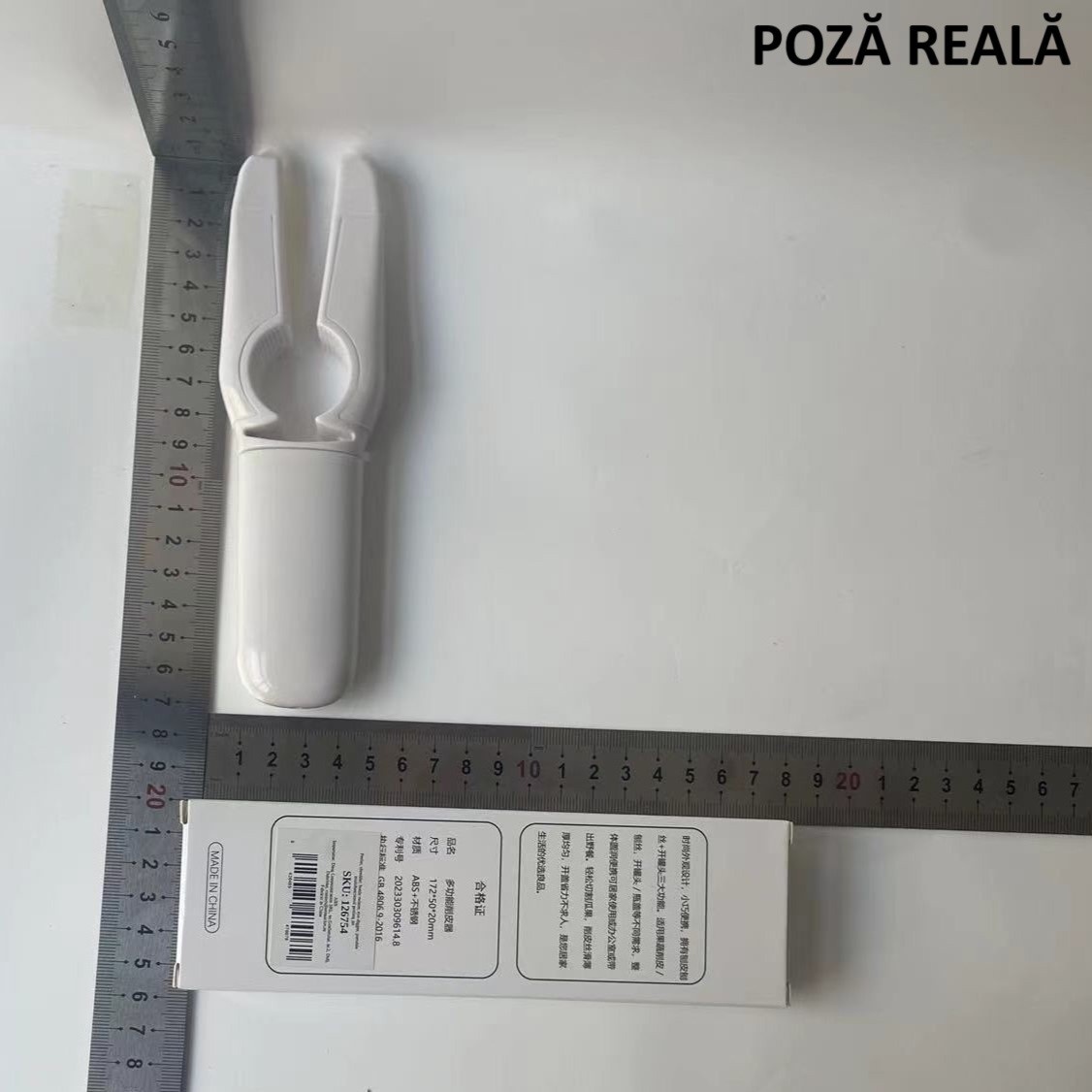 Desfacator de sticle 5in1, , Razatoare, Curatator de Legume-Fructe, Deschizator de Conserve si Doze, 17.5x5x3cm, Alb [7]