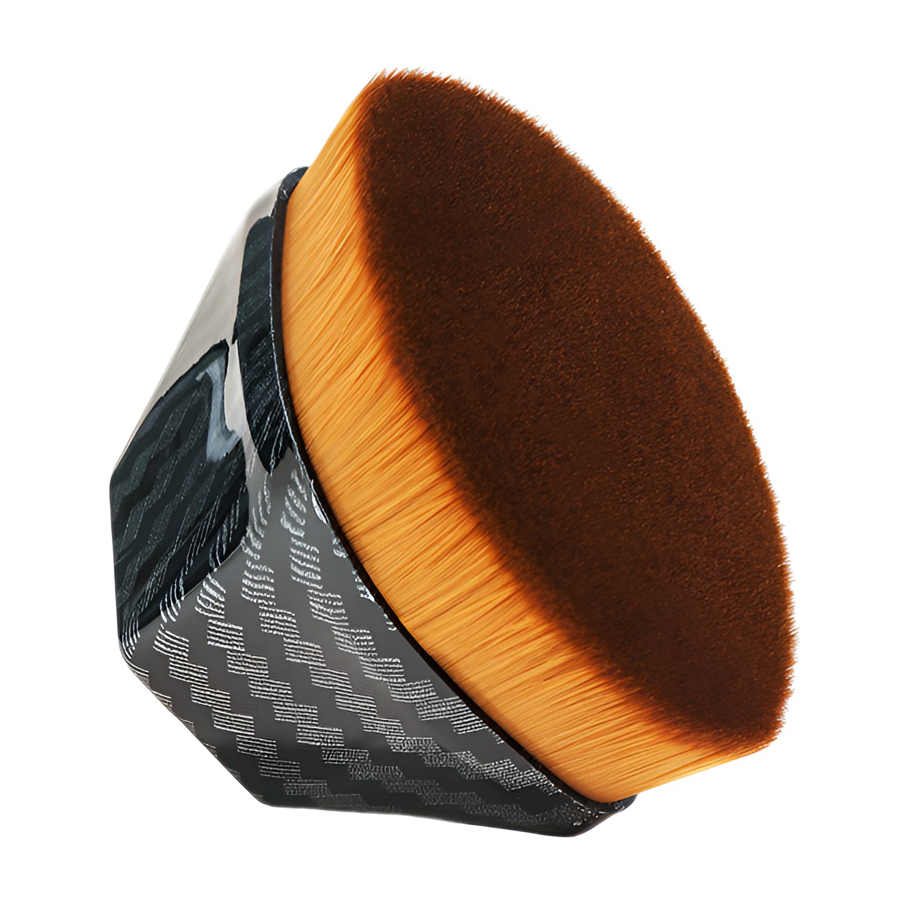 ✨TOATE PRODUSELE✨ - Pensula kabuki plata pentru fond de ten, , negru 6x3.8x4.2 cm, Cutie Protectie