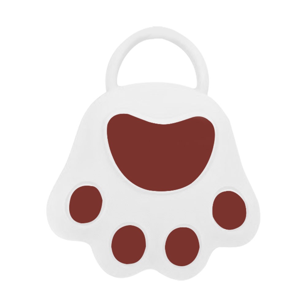 Ingrijire par si Accesorii - Perie pentru Masajul Scalpului, Perie pentru Sampon, Labuță de Pisică, Dimensiune 7x8 cm, Curatarea si Mentinerea Curata a Parului, Alb