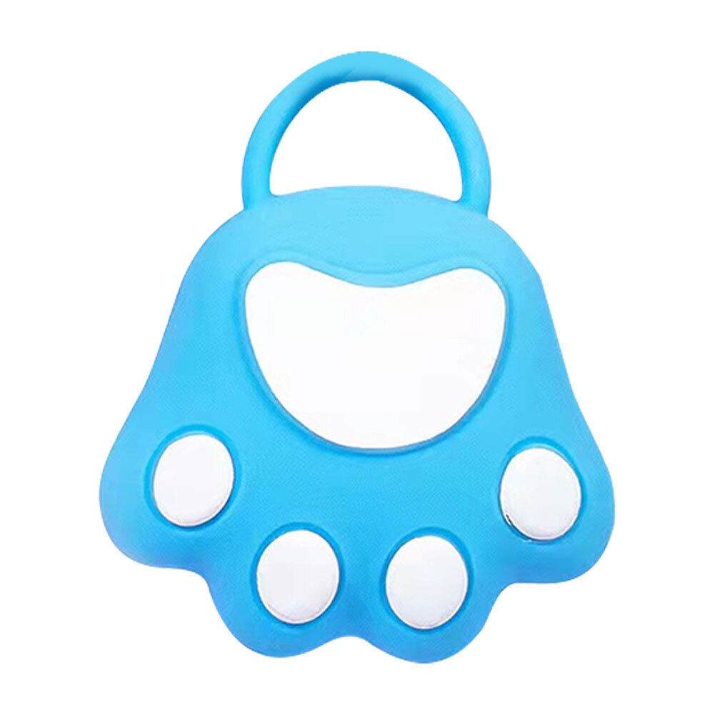 Ingrijire par si Accesorii - Perie pentru Masajul Scalpului, Perie pentru Sampon, Labuță de Pisică, Dimensiune 7x8 cm, Curatarea si Mentinerea Curata a Parului, Albastru