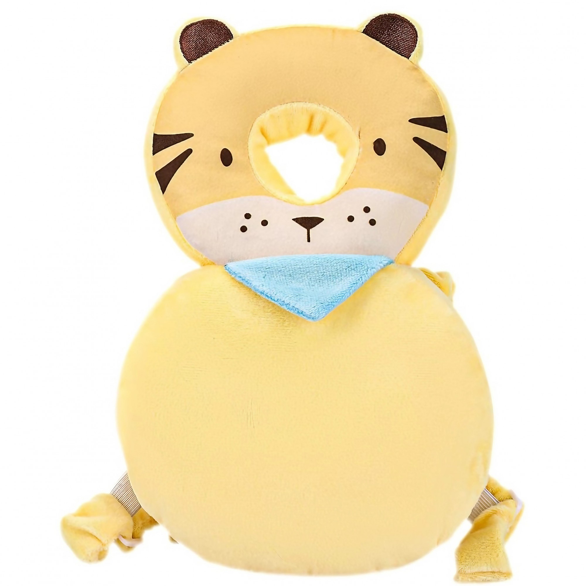 ✨TOATE PRODUSELE✨ - Perna tip Rucsac pentru Protectia Capului, , Tetiera tip Tigru, pentru Bebelusi, 33x6x19 cm, 180 g, Crem